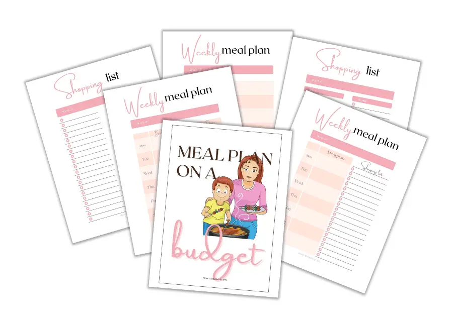 Meal Plan on a Budget templates by Mom's Daily Diary