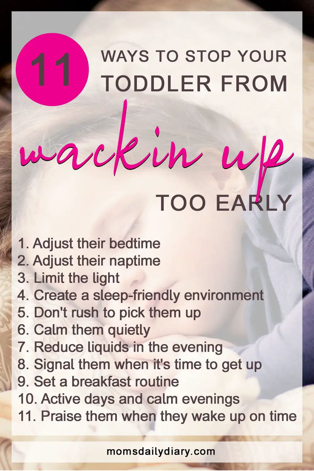 11 ways to stop your toddler from waking up too early