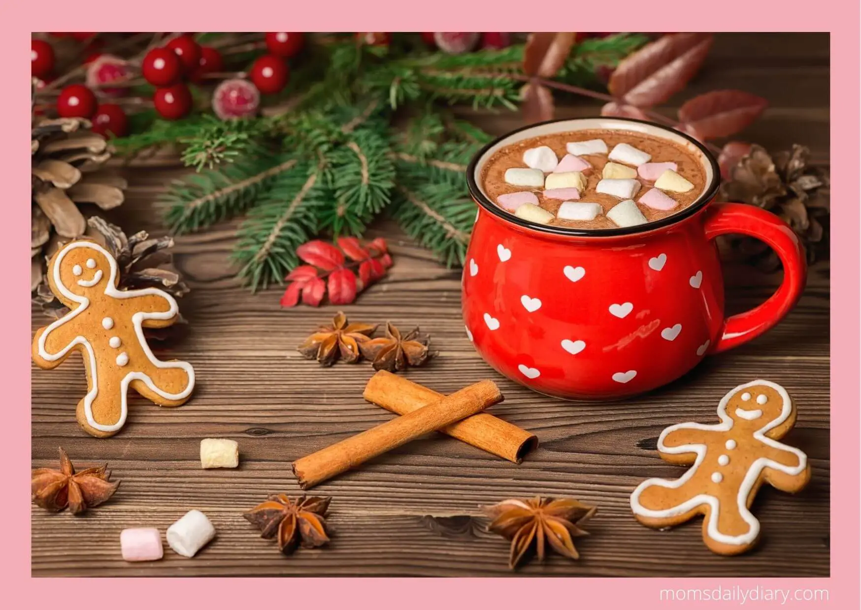 Winter activities: Drinking hot chocolate